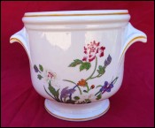 LIMOGES Raynaud French Gilt Porcelain Flowerpot