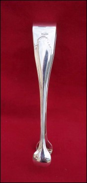 CHRISTOFLE SPATOURS Sugar Tongs Silver Plate Boxed France