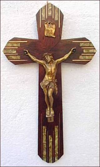 Crucifix gilt metal