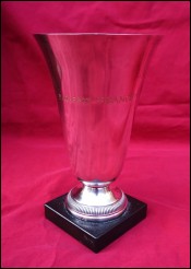Ocean Liner SS FRANCE French Line Trophy CUP Silverplate
