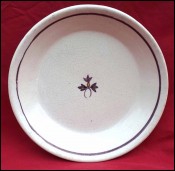 BORDEAUX French Hand Painted Faience Plate Flowers 19th C