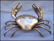Vintage Large 16"++ Crab Chromium Metal
