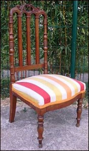 French Fireside Chair Mahogany