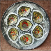 Vintage Oyster Plate Pornic near Quimper 70 s