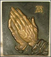 Albrecht DURER Praying Hands Brass