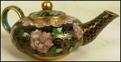 Cloisonne Golden Bronze Tea Pot Beijing